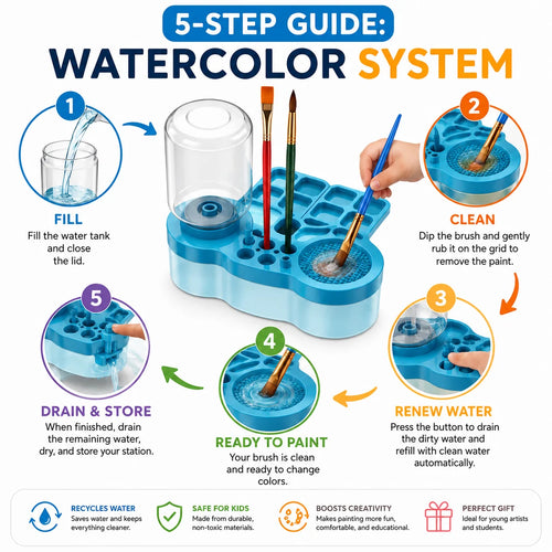 TheArtBath - Paint Brush Cleaning Station